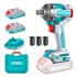 TOTAL Akumulatorski udarni ključ One-Stop Tools 400 Nm 1/2", crni